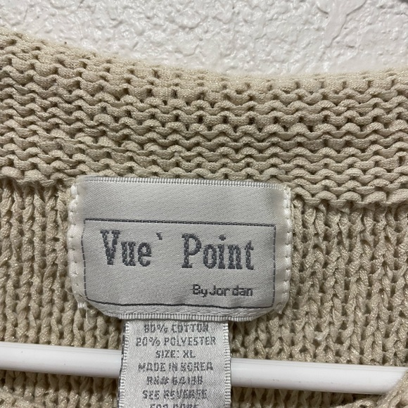 Vue’ Point XL Cream top - Picture 3 of 4